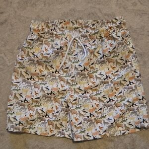 Janie and Jack Multicolor Animal Print Swim Trunks 8